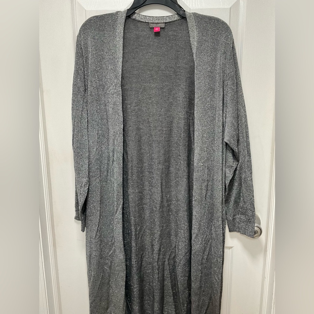 Vince Camuto Gray Cape Plus Size 2X